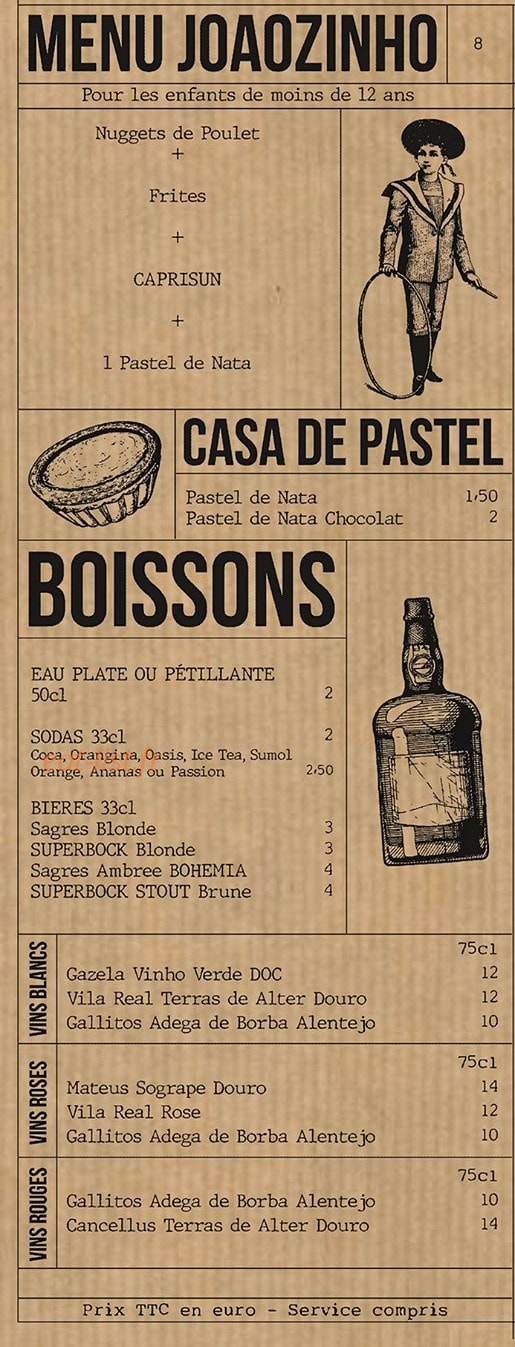 Joao's — carte page 2
