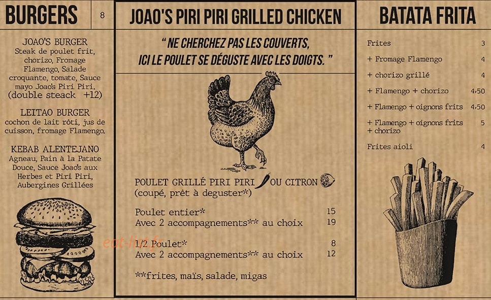Joao's — carte page 5