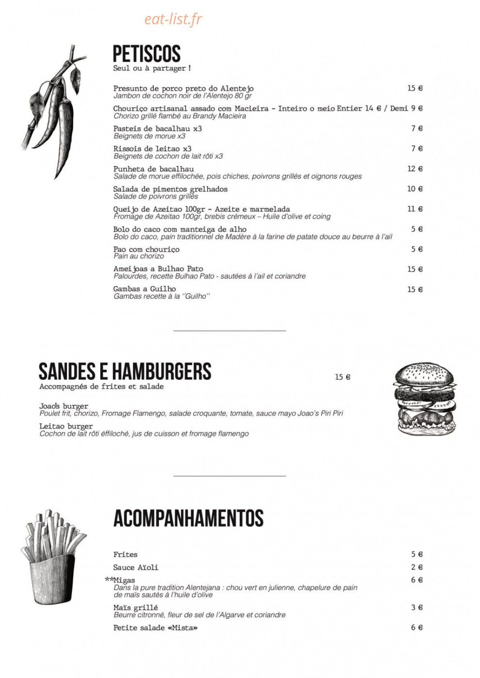 Joao's — carte page 7