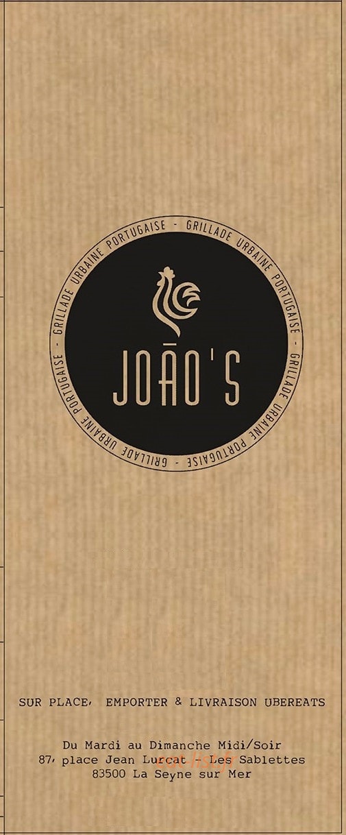 Joao's — carte page 1