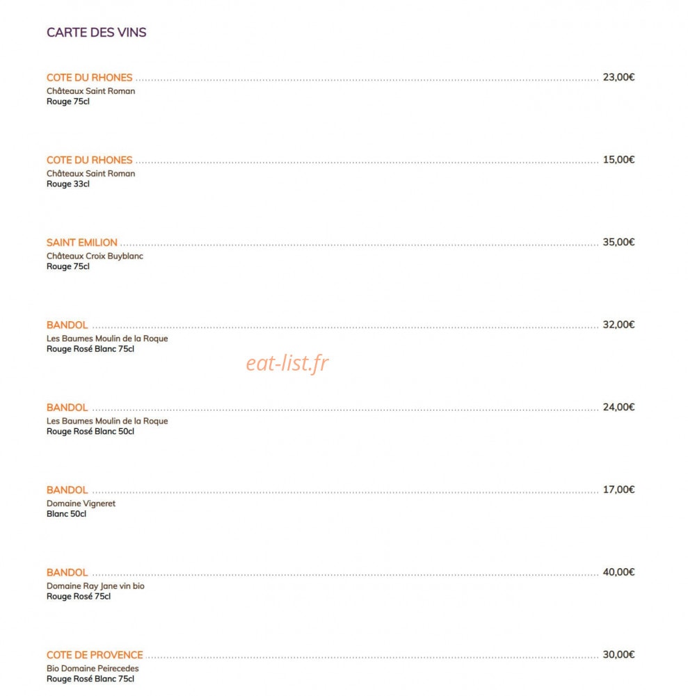 Kashmir lounge — carte page 11