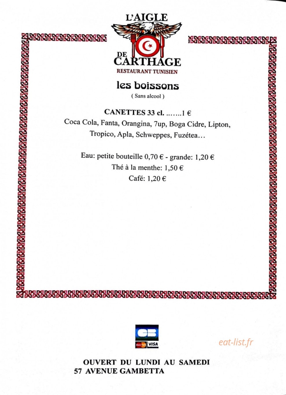 L'Aigle de Carthage — carte page 4