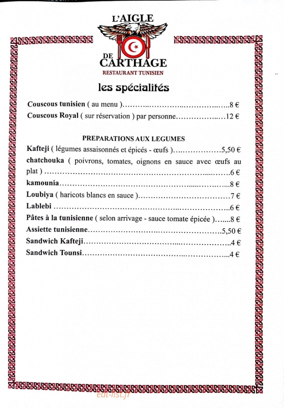 L'Aigle de Carthage — carte page 3