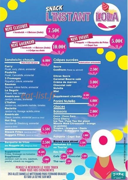 L'instant Lola — carte page 1