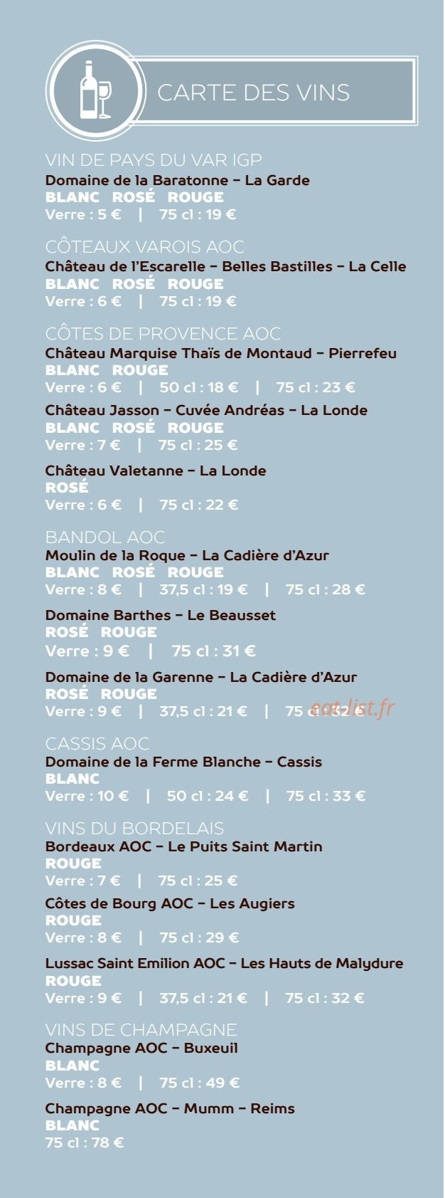 La Galerie — carte page 4