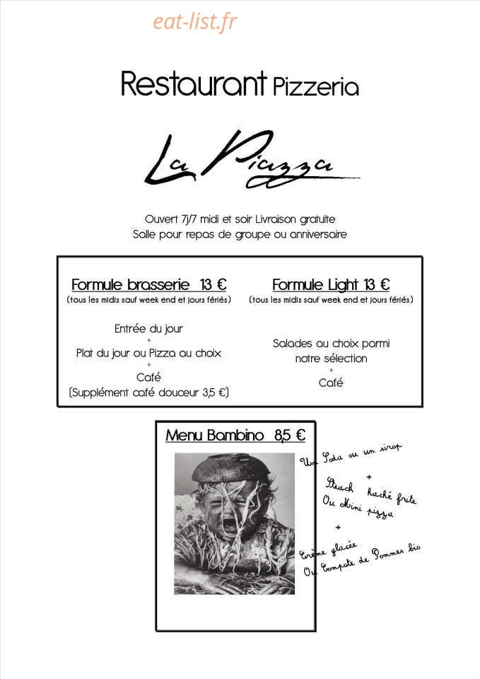 La Piazza — carte page 1