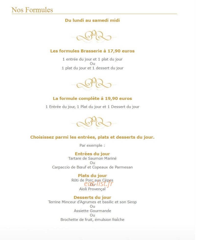 La Vague D Or Les Sablettes Menus La Vague d'Or à La Seyne Sur Mer - menu et photos