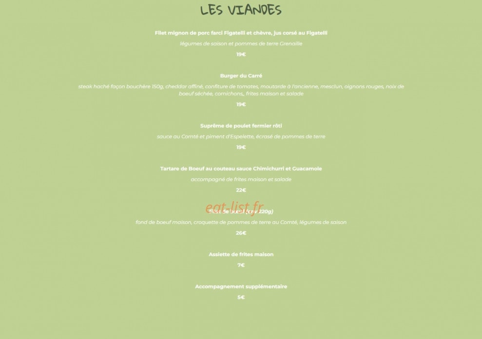 Le Carré Plage — carte page 3