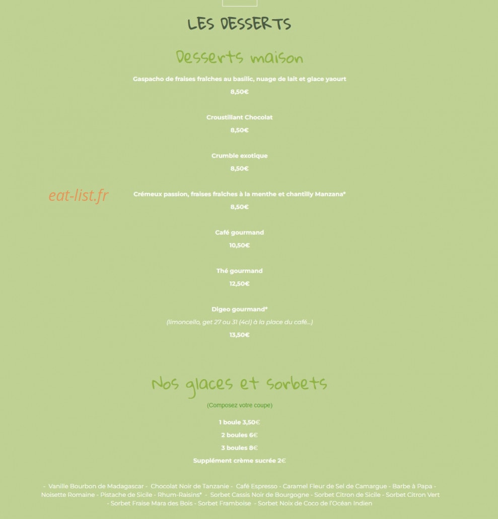 Le Carré Plage — carte page 6