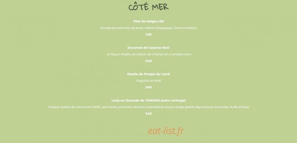 Le Carré Plage — carte page 4