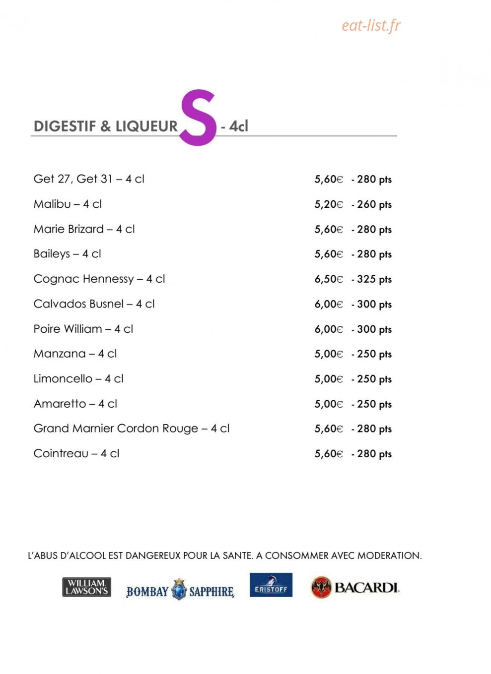 Le Comptoir JOA — carte page 10