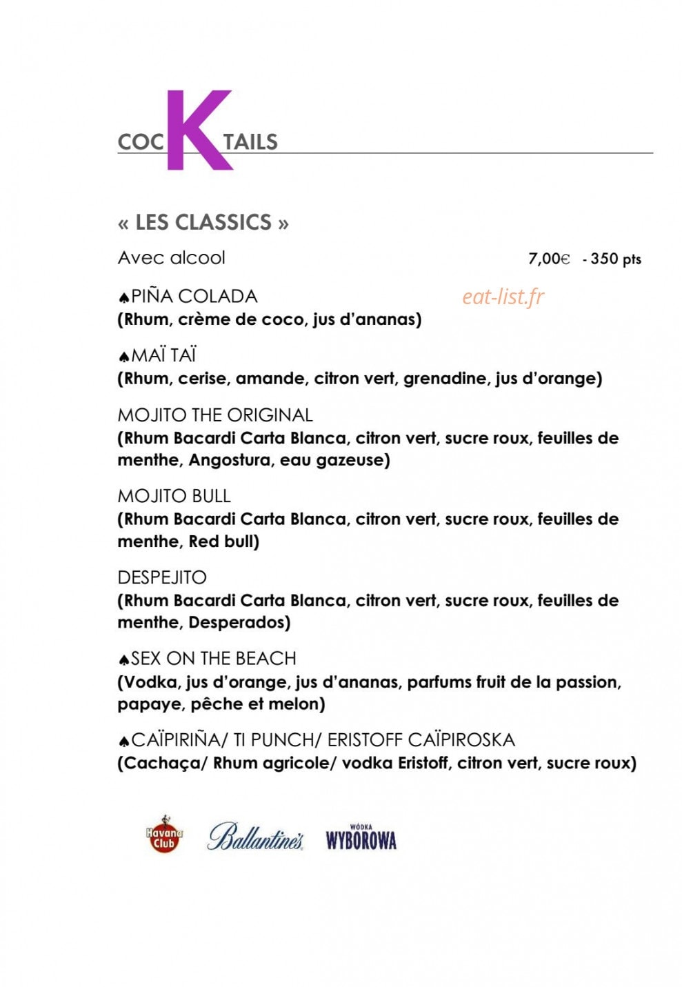 Le Comptoir JOA — carte page 7
