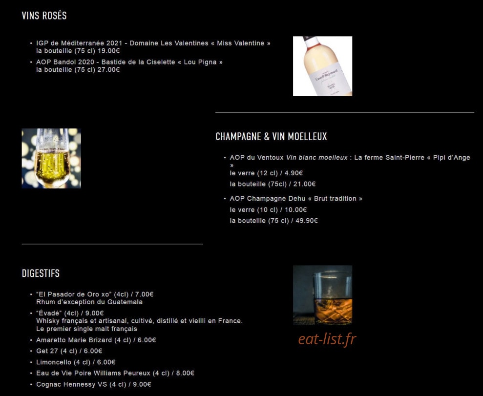 Le Maddie's — carte page 4