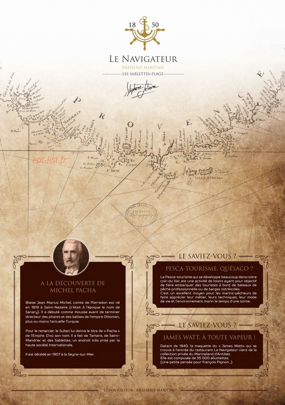 Le Navigateur — carte page 1