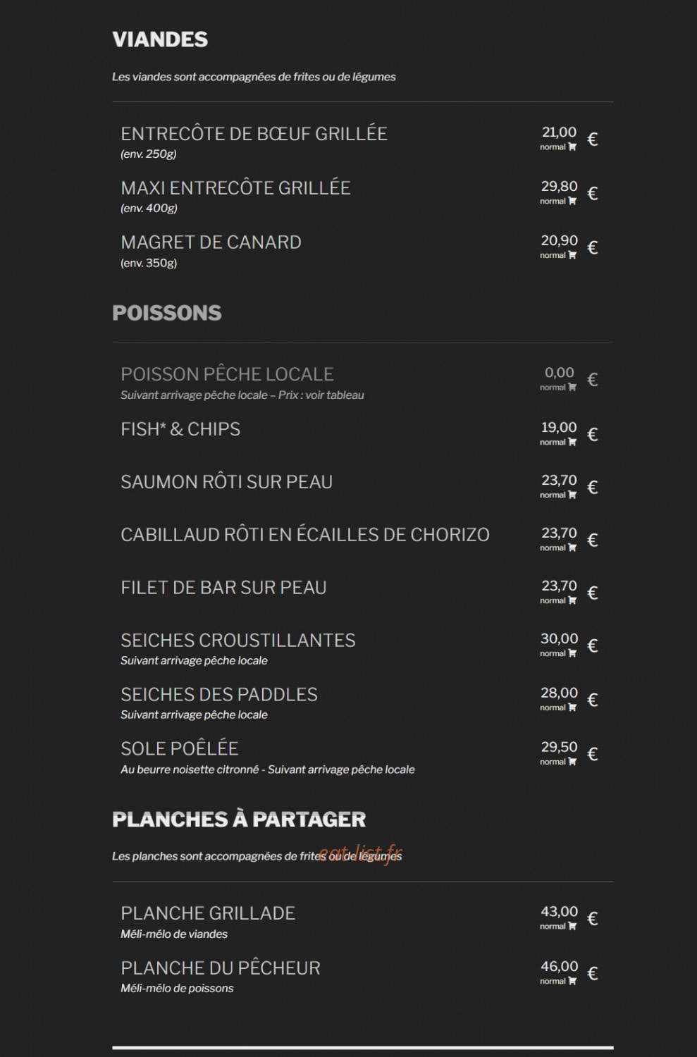 Les Paddles — carte page 3
