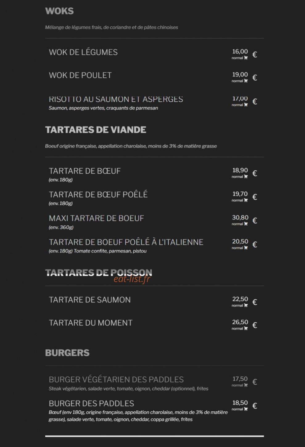 Les Paddles — carte page 2