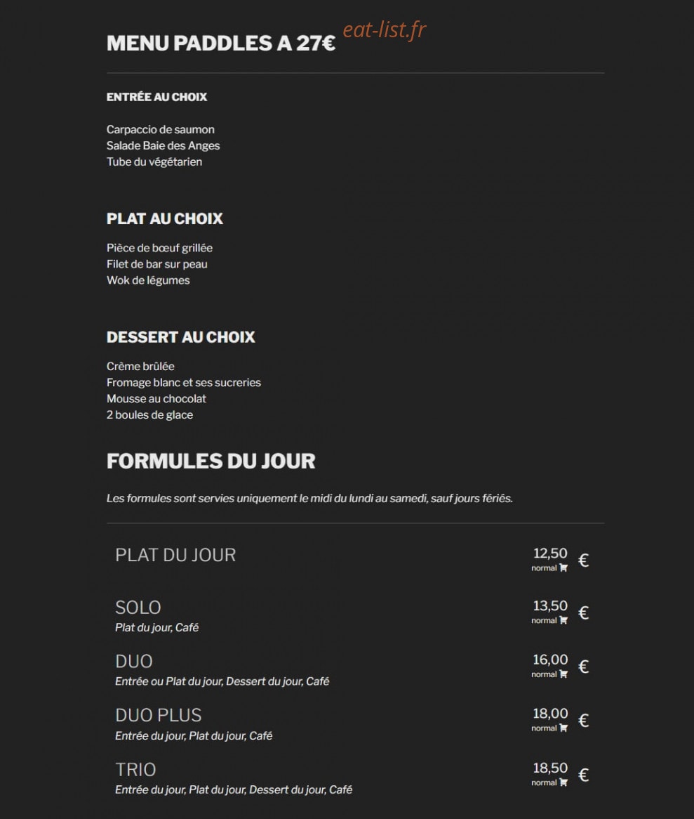 Les Paddles — carte page 4