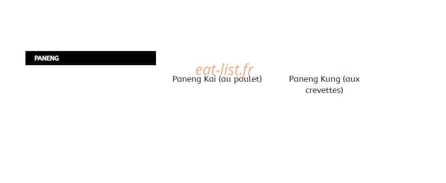Lovely Food — carte page 13
