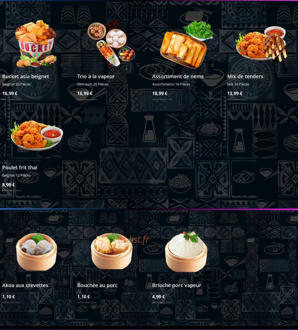 My asia — carte page 2