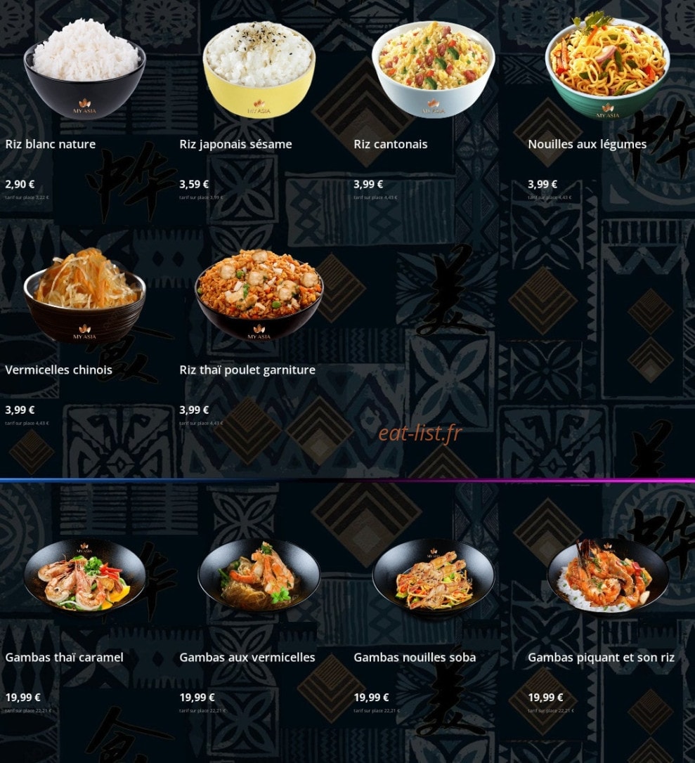 My asia — carte page 7
