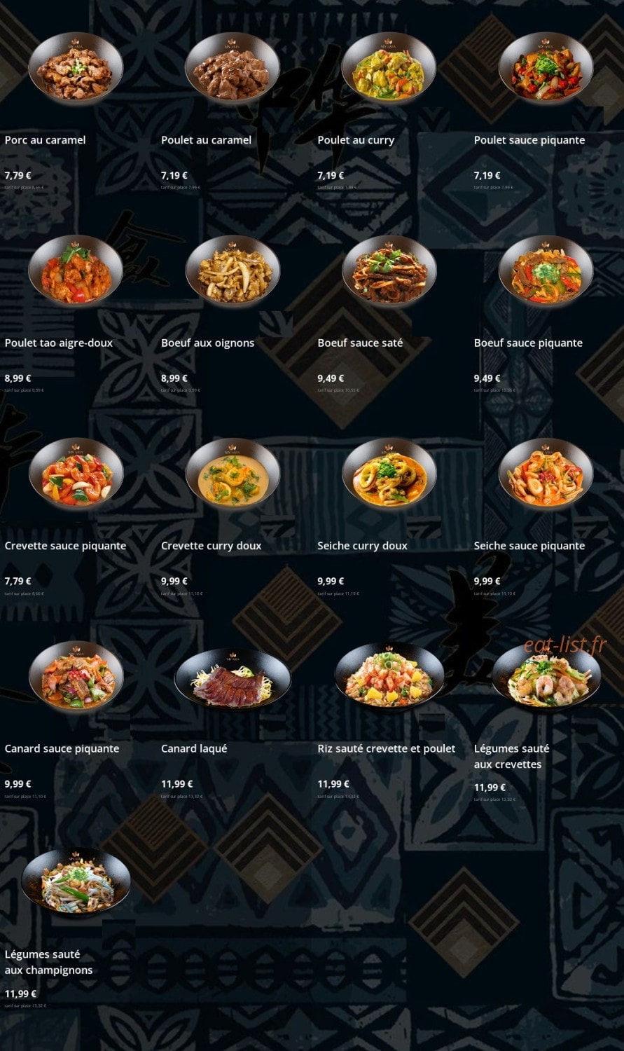 My asia — carte page 6