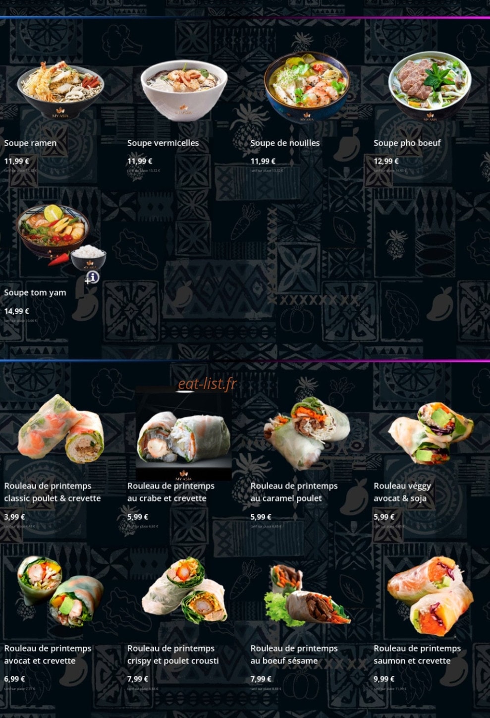 My asia — carte page 4