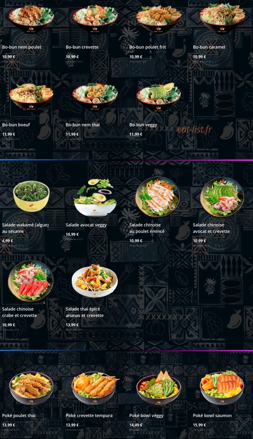 My asia — carte page 3