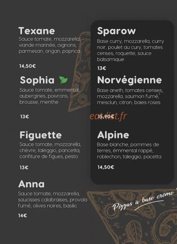 O'Gusto Pizza — carte page 2
