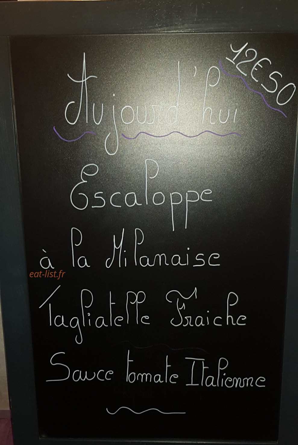 Carte et menu de Papilles En Foly's à La Seyne sur Mer — L'ardoise