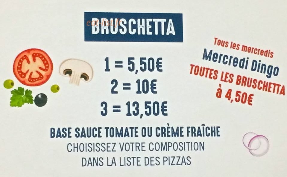 Pizz'Apéro — carte page 2