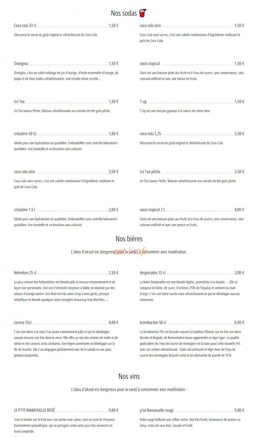 pizz'en seyne — carte page 5