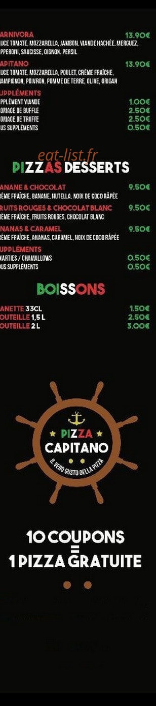 Pizza Capitano — carte page 3