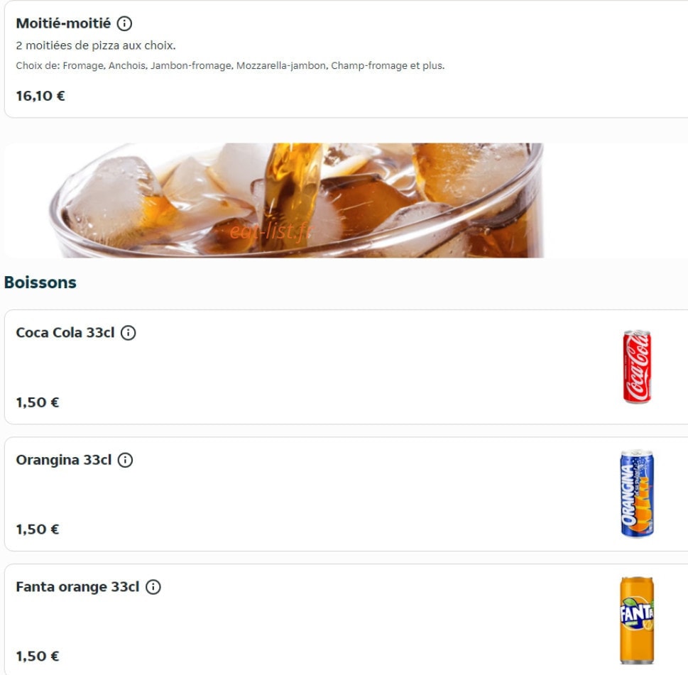 Pizza Choub — carte page 6