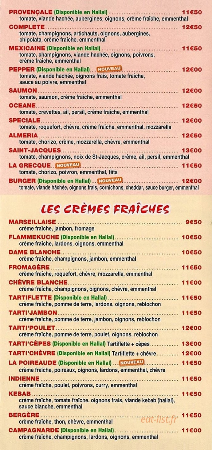 Pizza Del Sol — carte page 3