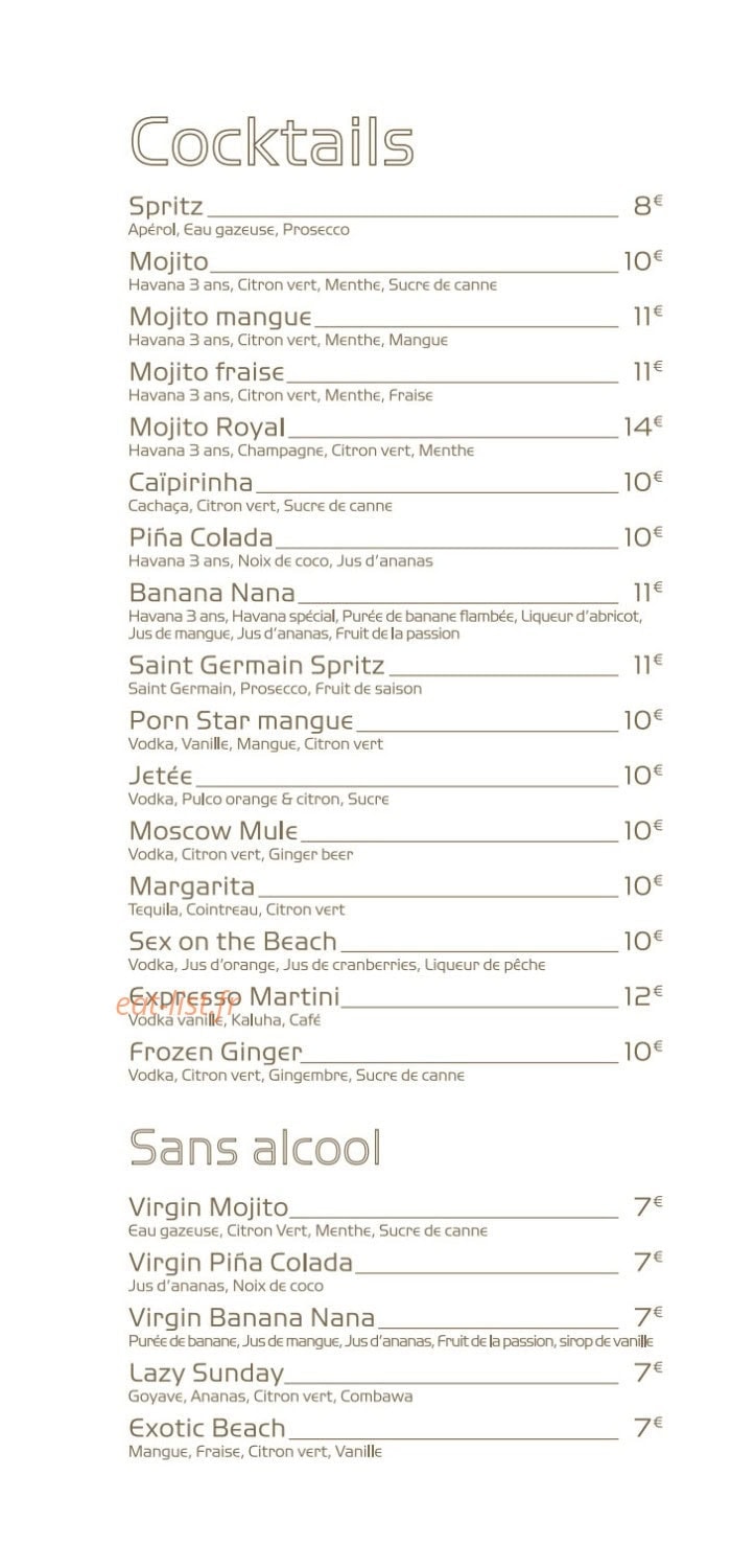 Restaurant la jetée — carte page 5