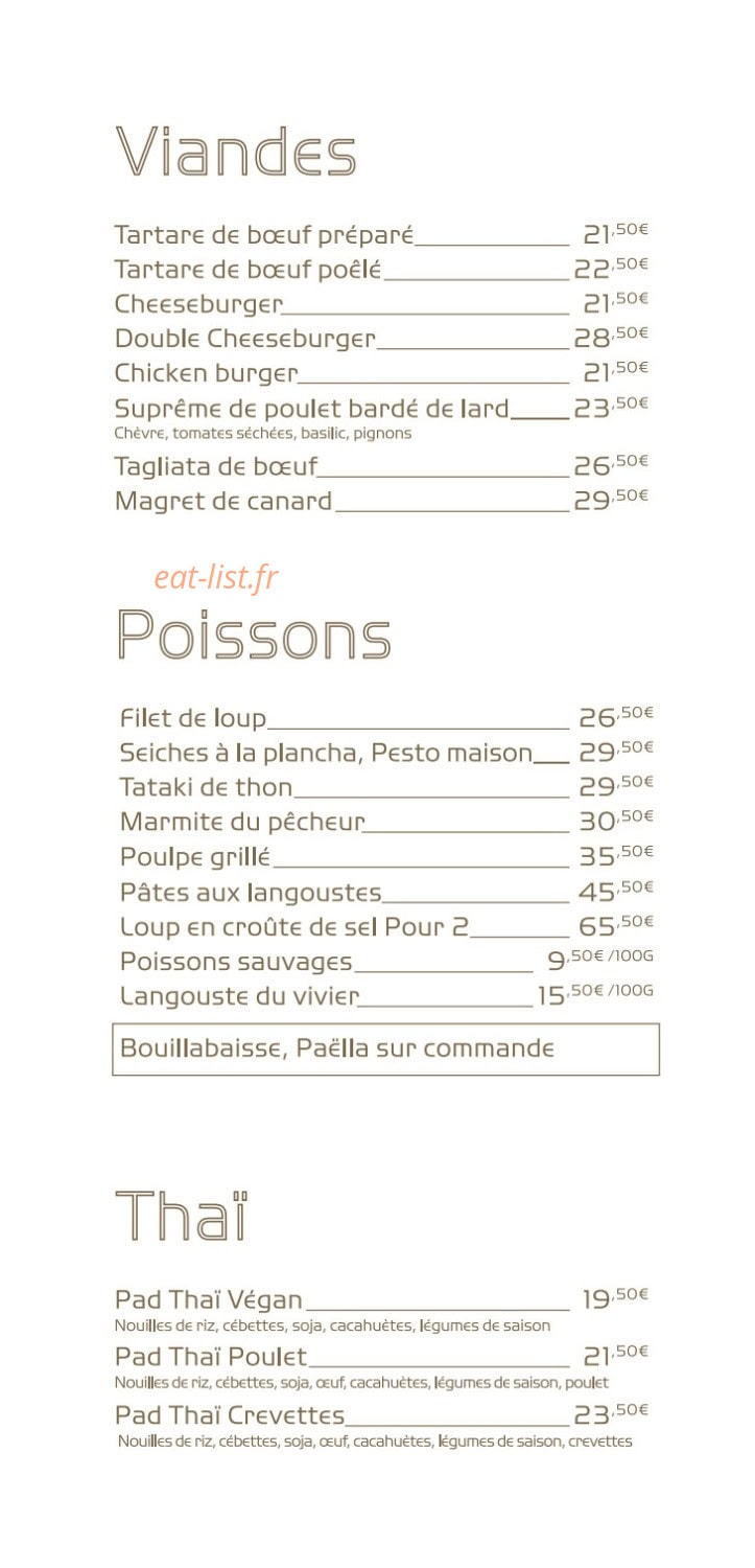 Restaurant la jetée — carte page 3