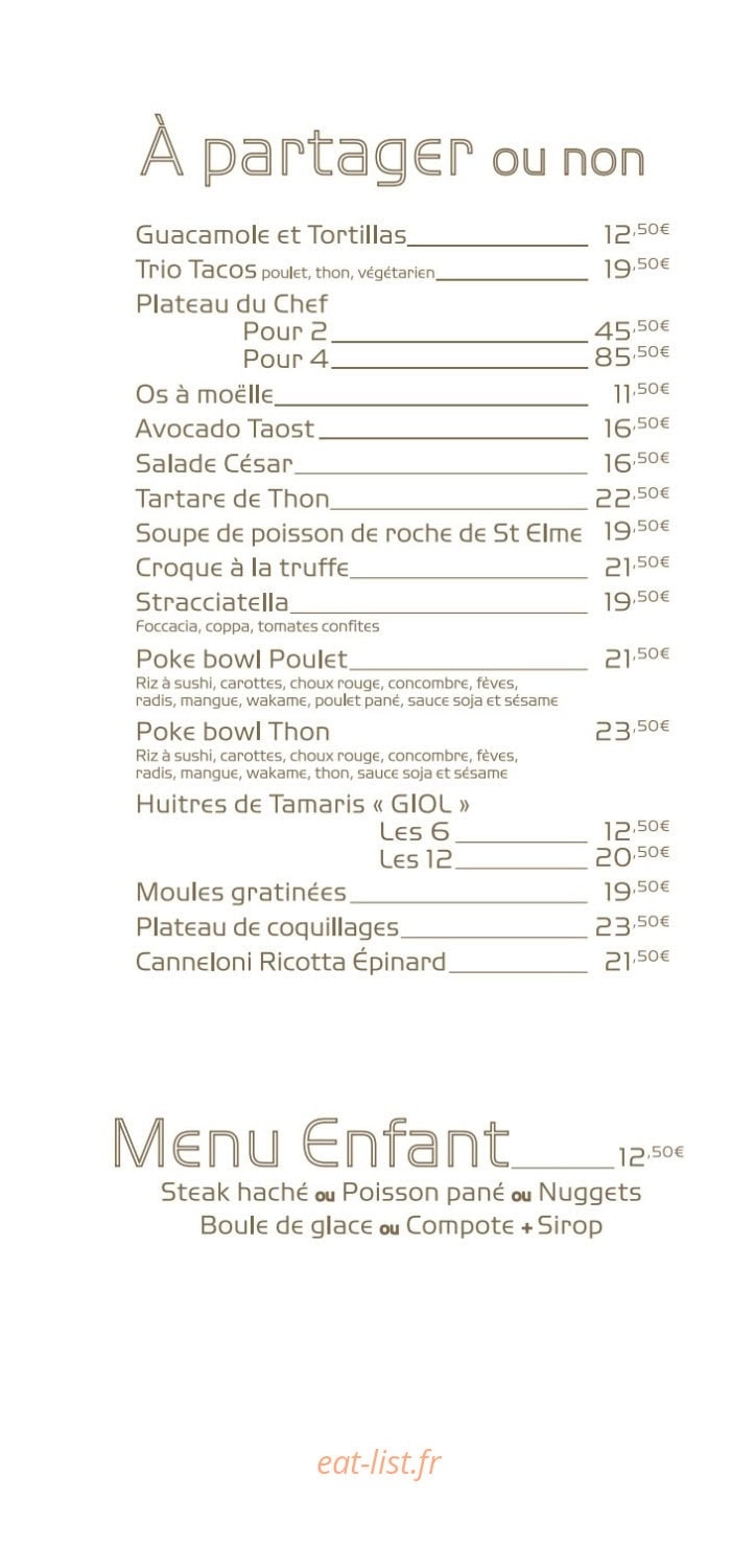 Restaurant la jetée — carte page 2