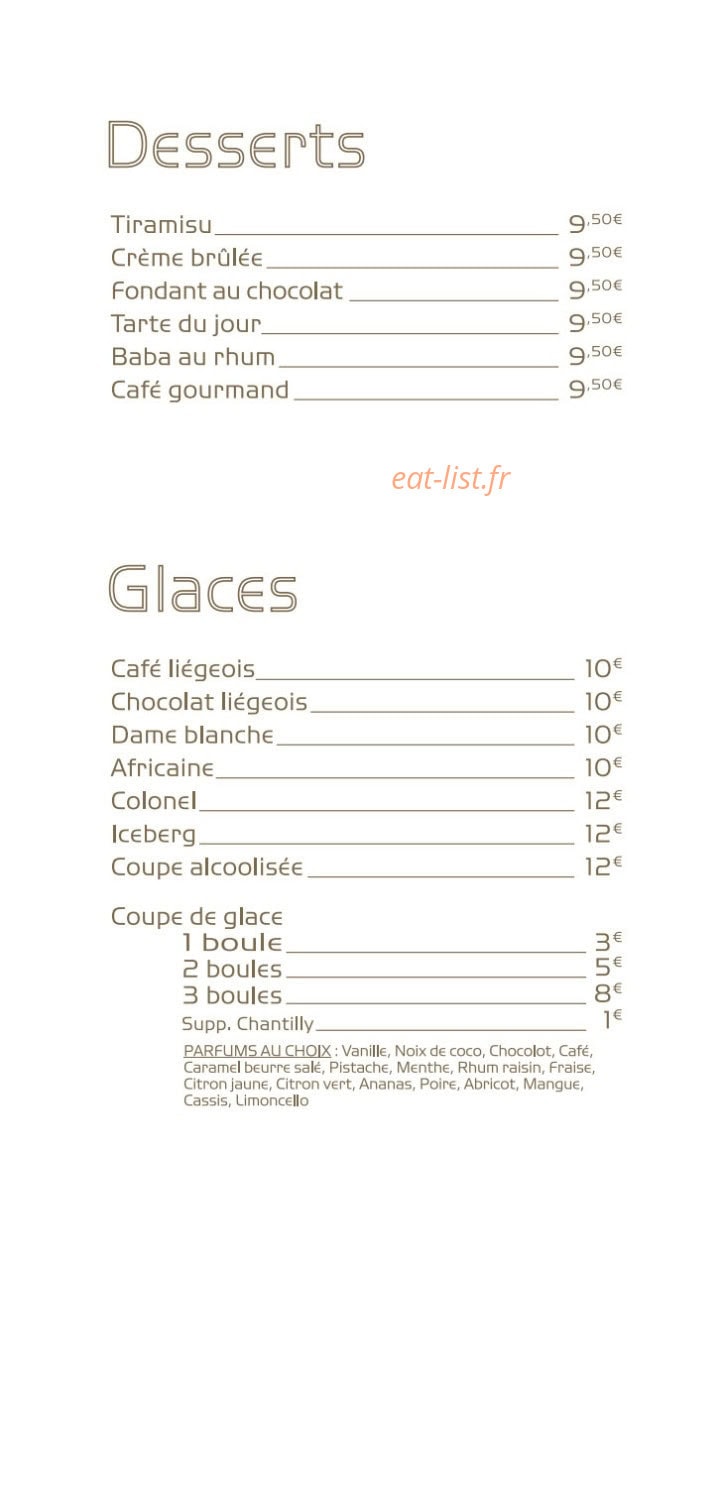 Restaurant la jetée — carte page 4