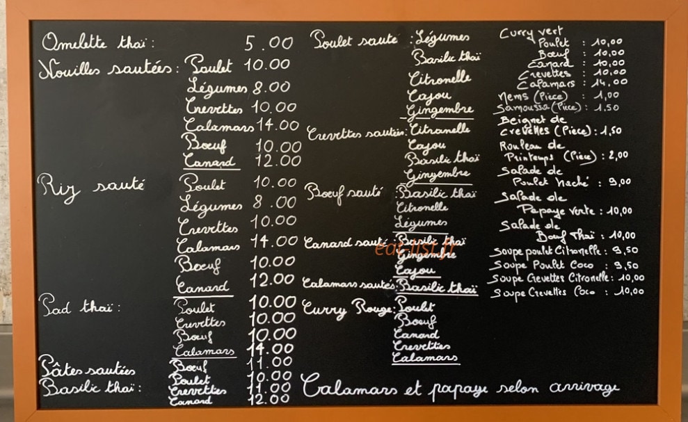 Rue Thai — carte page 1