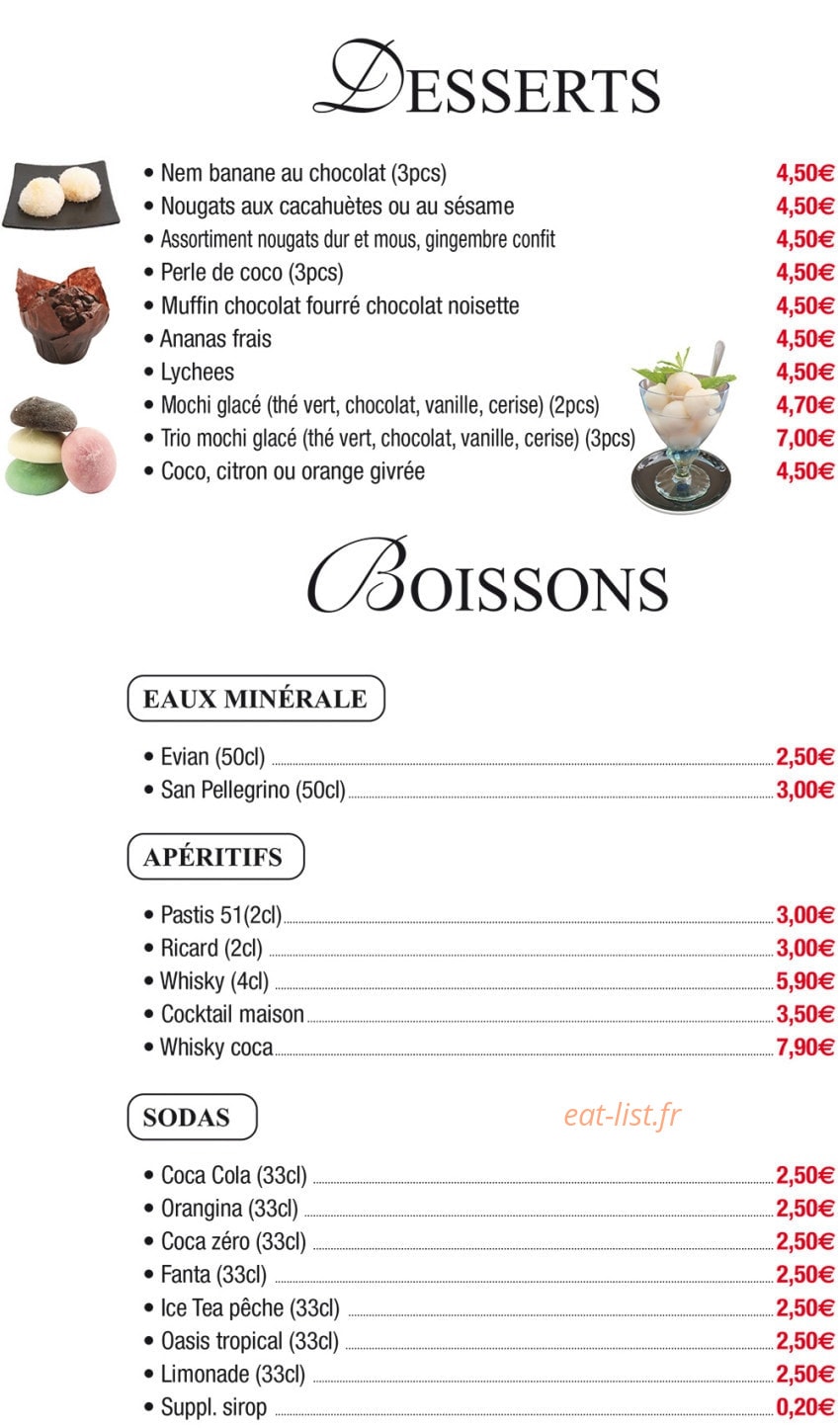 Sushi D&E — carte page 8