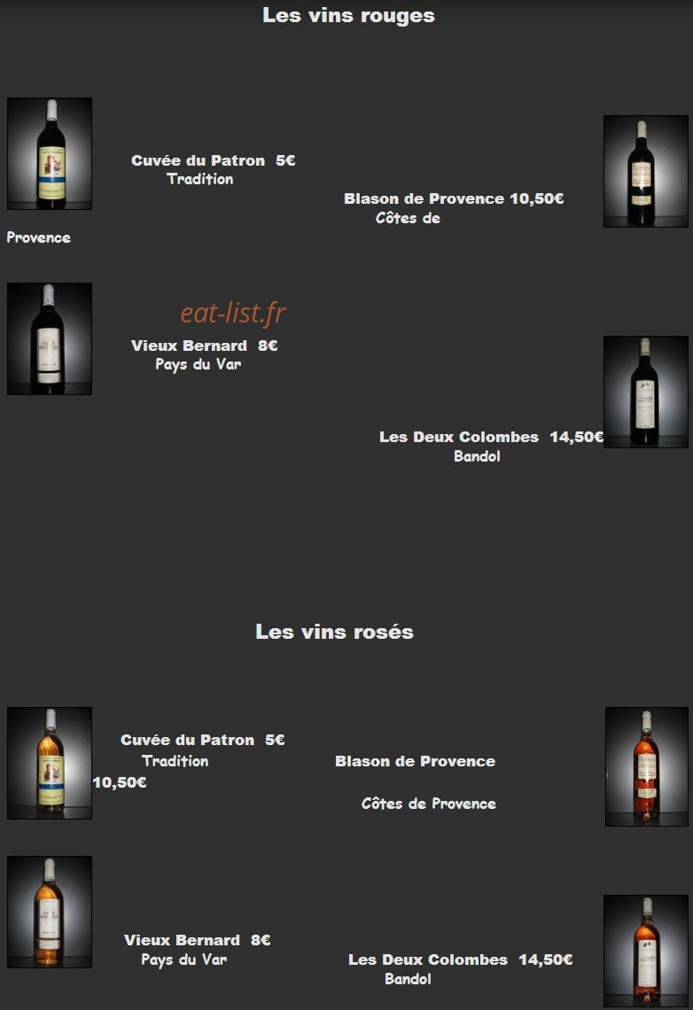 Univers Pizza — carte page 6