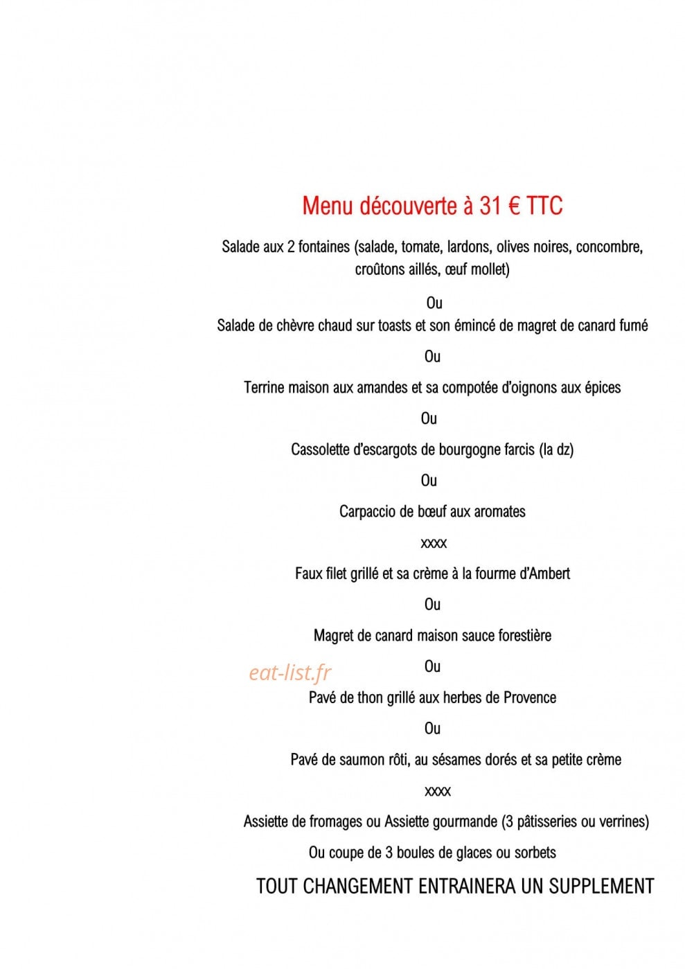 Aux 2 fontaines — carte page 2