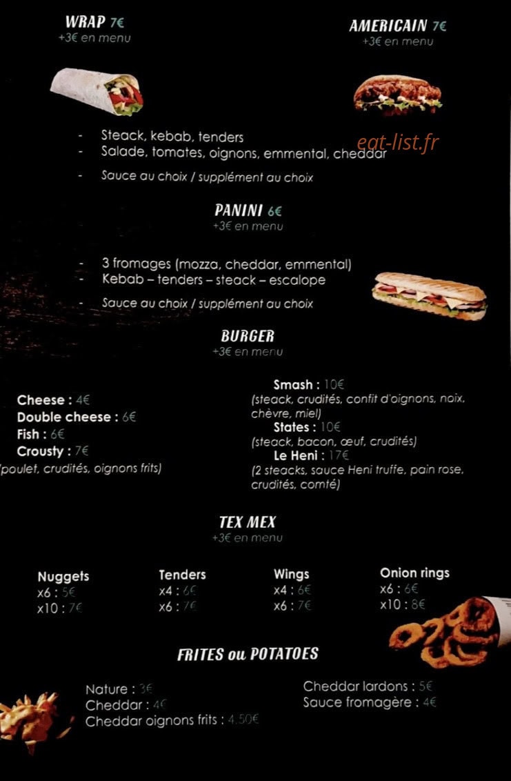 Heni Food — carte page 2