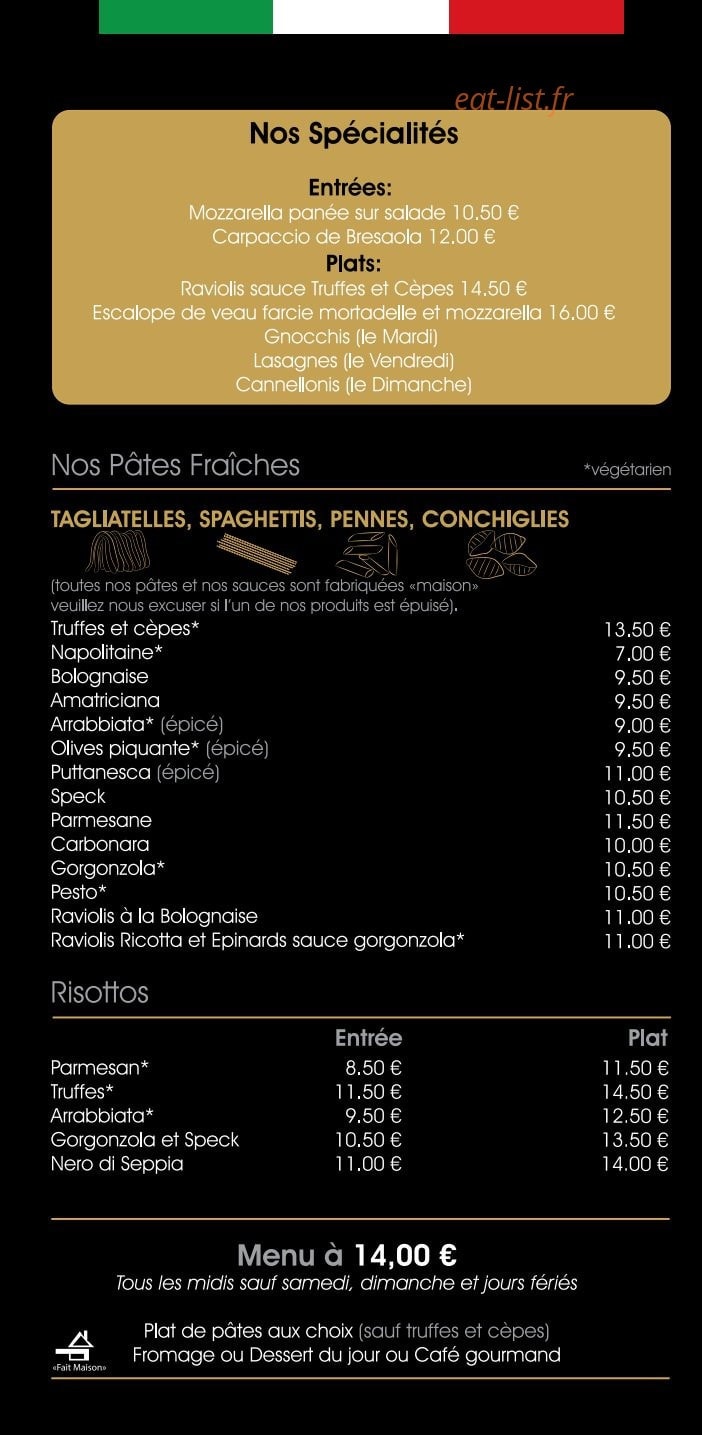 La Main à la Pâte — carte page 2