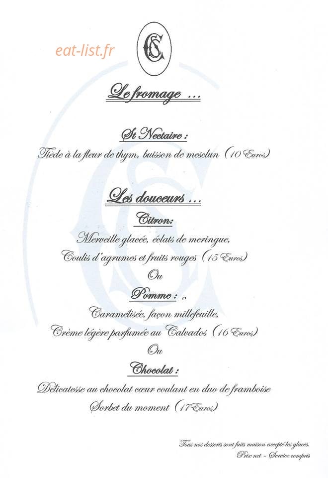 Le Chrissandier — carte page 3