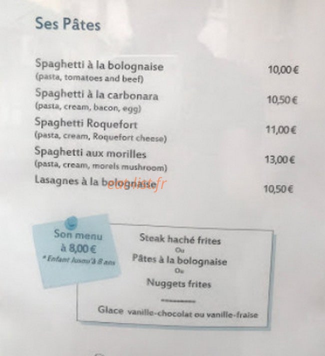 Le Four — carte page 2
