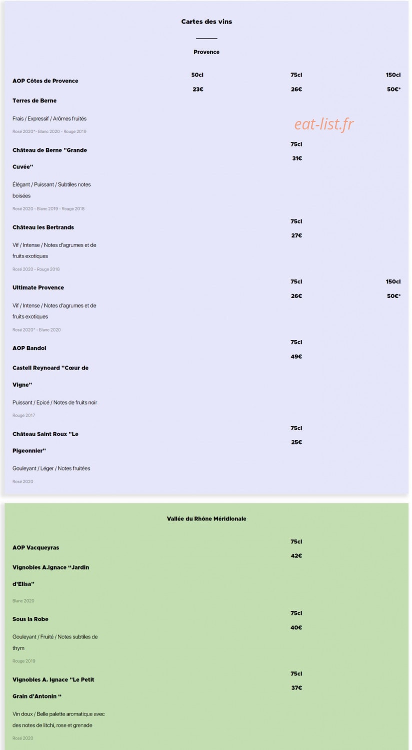 Le Grillon — carte page 6