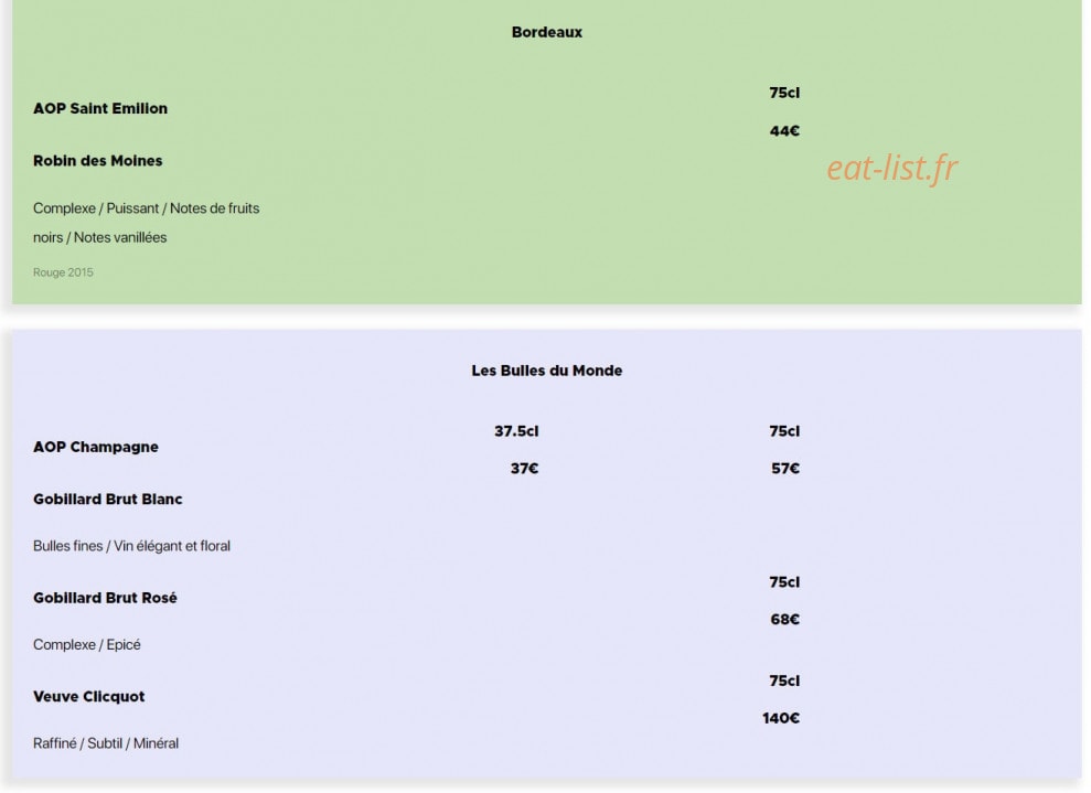 Le Grillon — carte page 8
