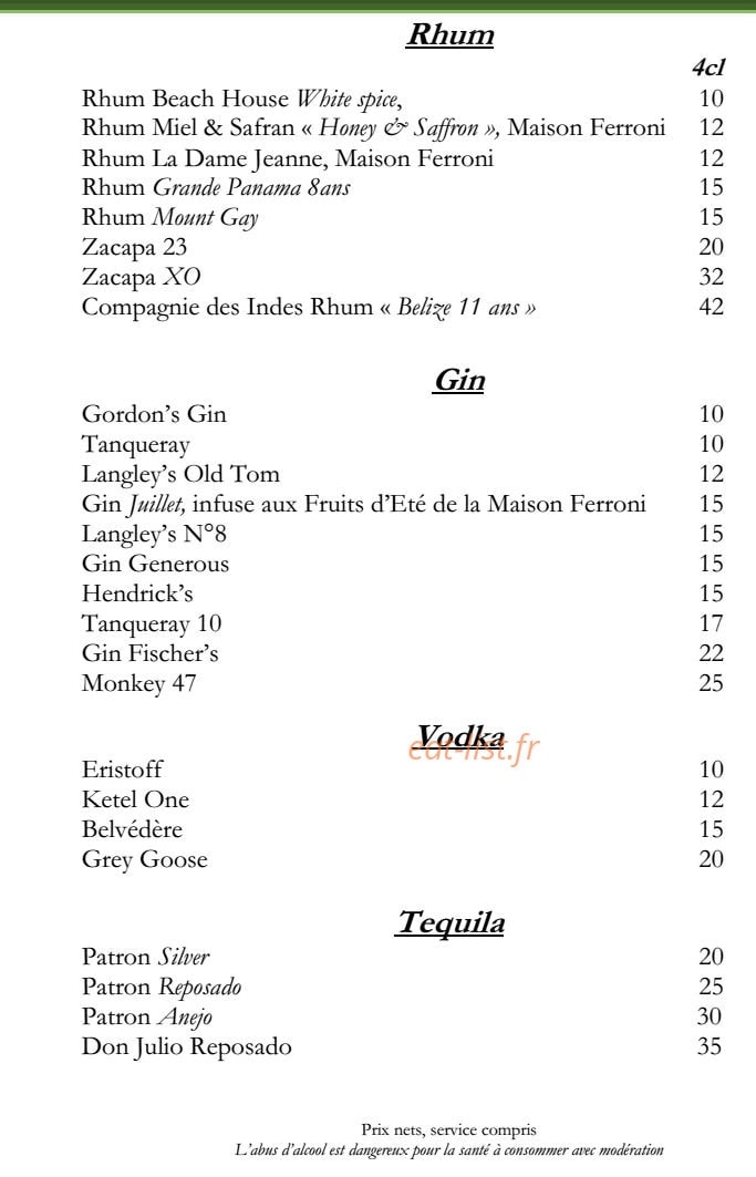 Le Jardin De Benjamin — carte page 12