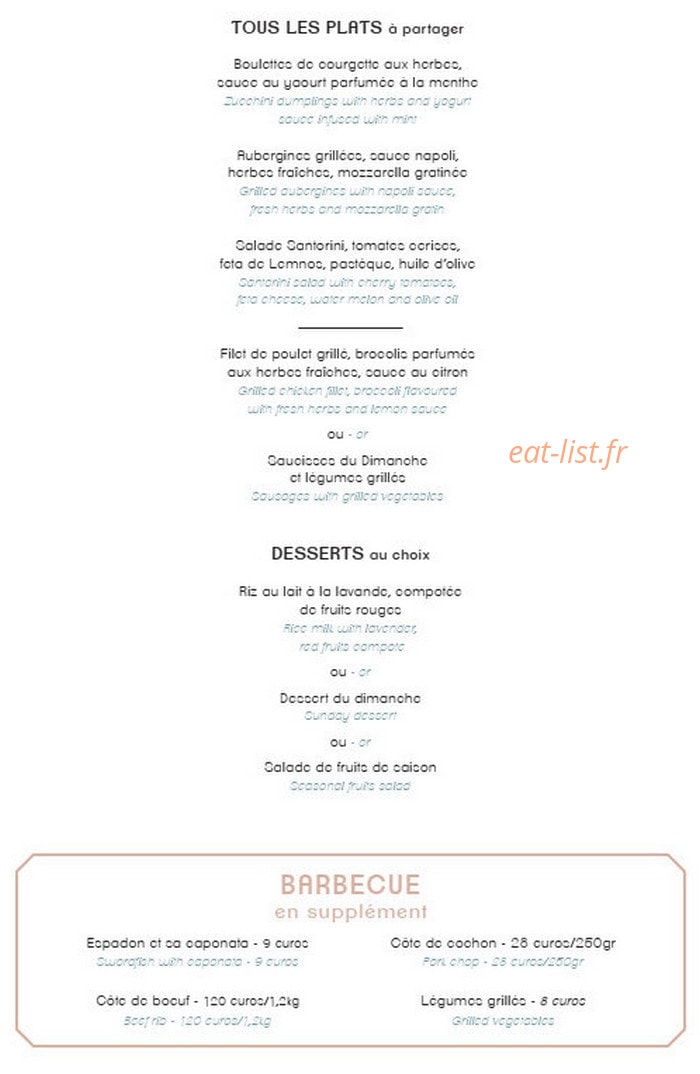 Vigna restaurant — carte page 6